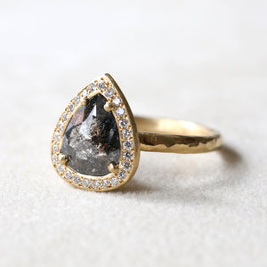 1.78ct Black diamond ring