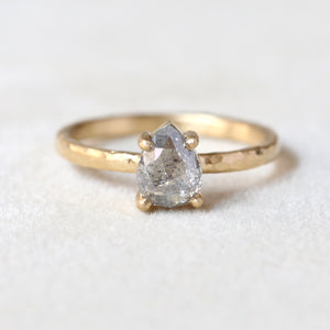 1.03ct grey diamond ring