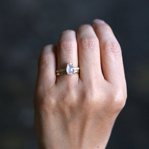1.90ct milky grey diamond ring