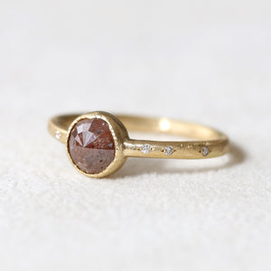 1.40ct brown diamond ring