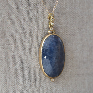 41ct huge blue sapphire pendant