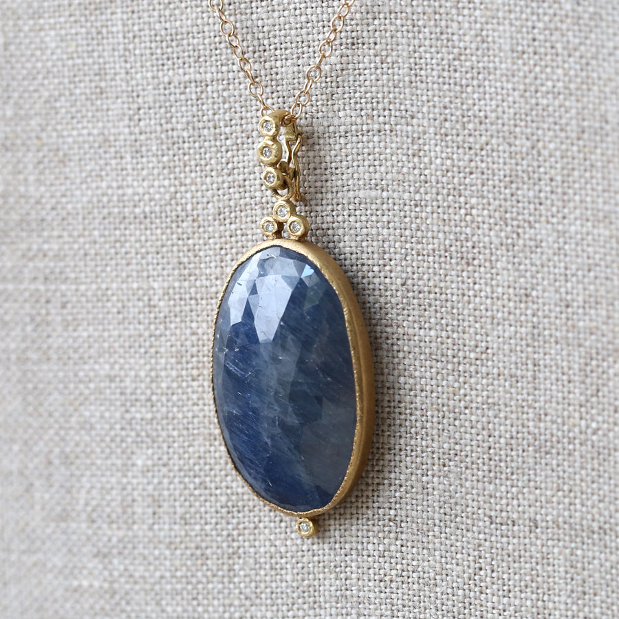 41ct huge blue sapphire pendant