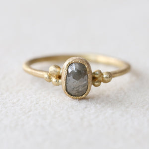 0.80ct Grey diamond ring