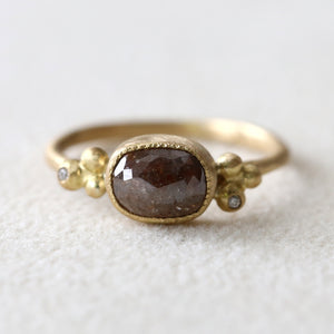1.55ct brown diamond ring