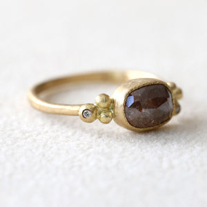 1.55ct brown diamond ring