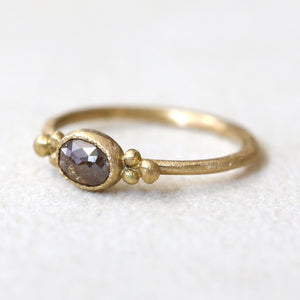 0.57ct brown diamond ring