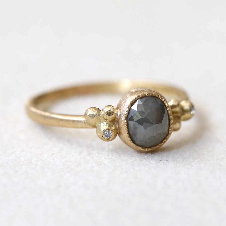 1.33ct grey diamond ring
