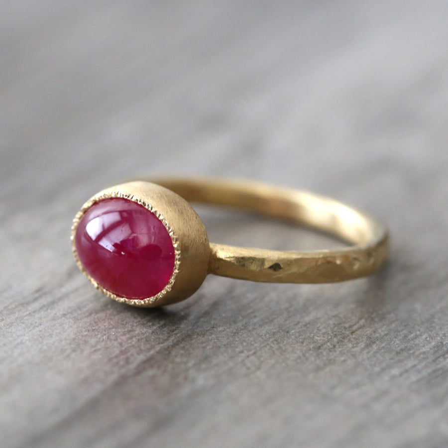 Cabochon Ruby ring
