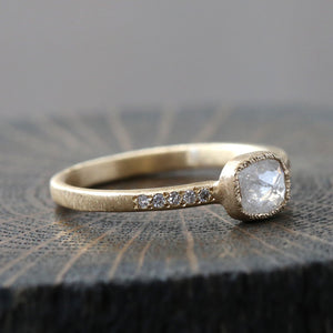 0.46ct icy grey diamond ring