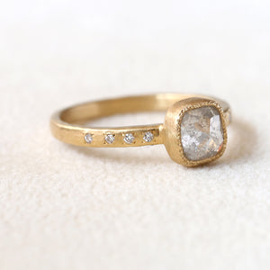 1.10ct grey diamond ring