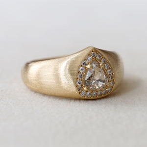 0.54ct grey diamond ring