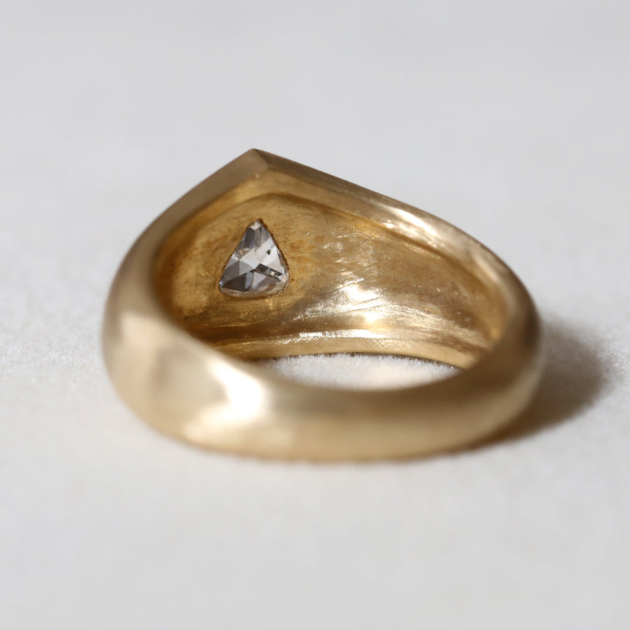 0.54ct grey diamond ring