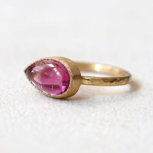 3.35ct Bi color pink tourmaline ring