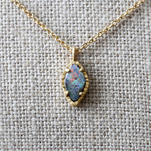 Australian boulder opal necklace 2