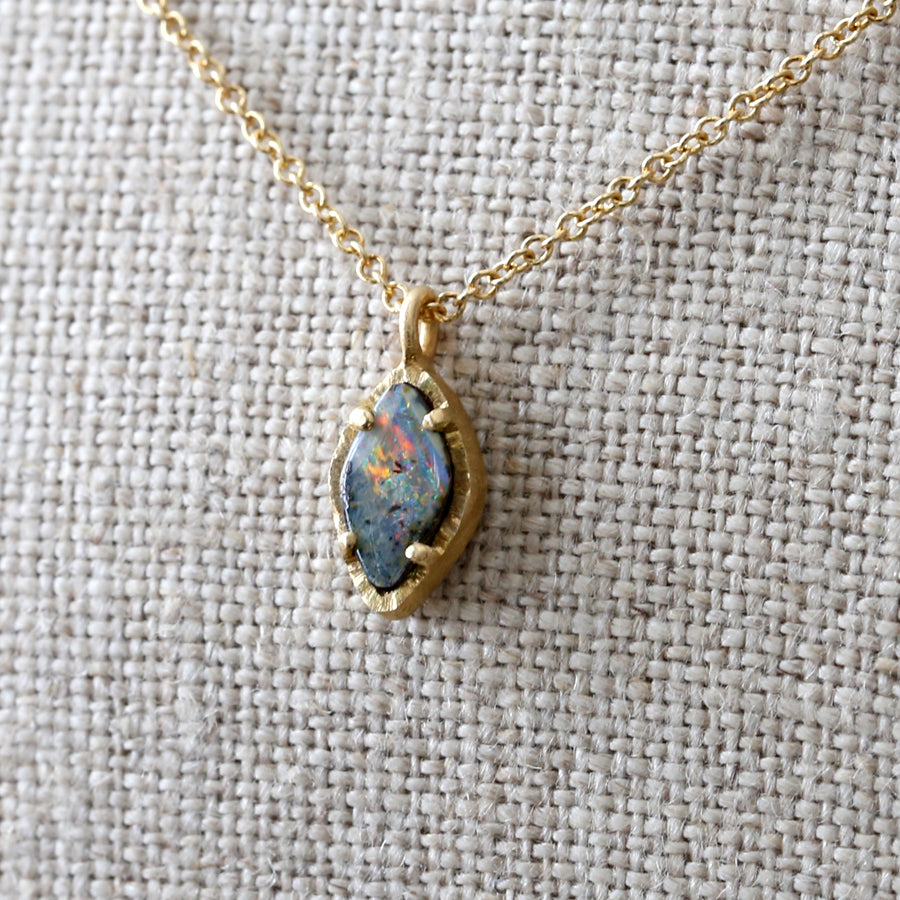 Australian boulder opal necklace 2