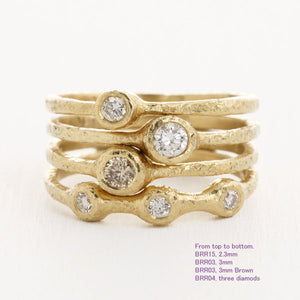 Three-diamond ring