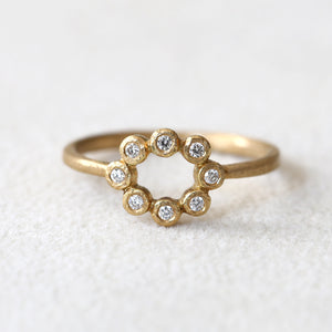 Circle Bezel  Diamond ring