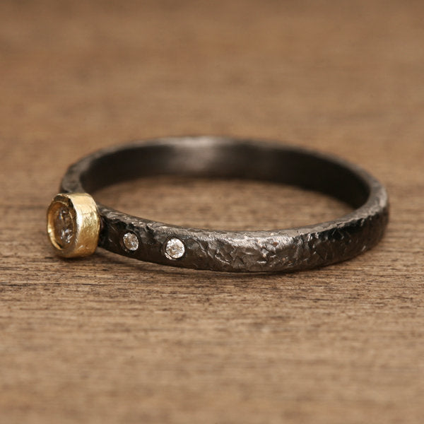 Black Rhodium Plated Ring – Yasuko Azuma Jewelry