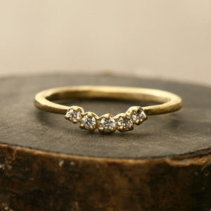Small Muguet 5 diamond Ring