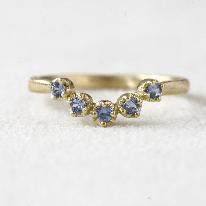 Light blue Sapphire Muguet ring