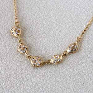 Nugget diamond necklace