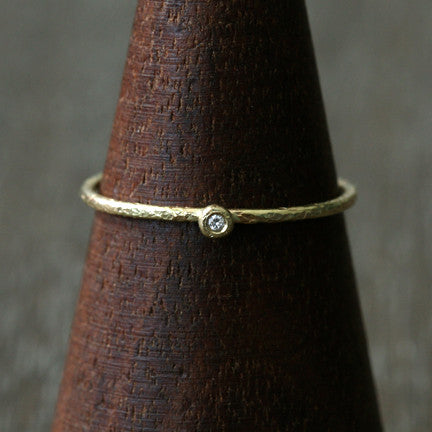 1.1mm diamond textured ring