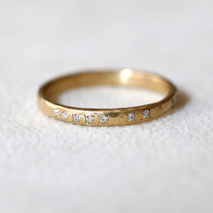 Hammered eternity band
