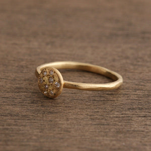 Cluster diamond ring